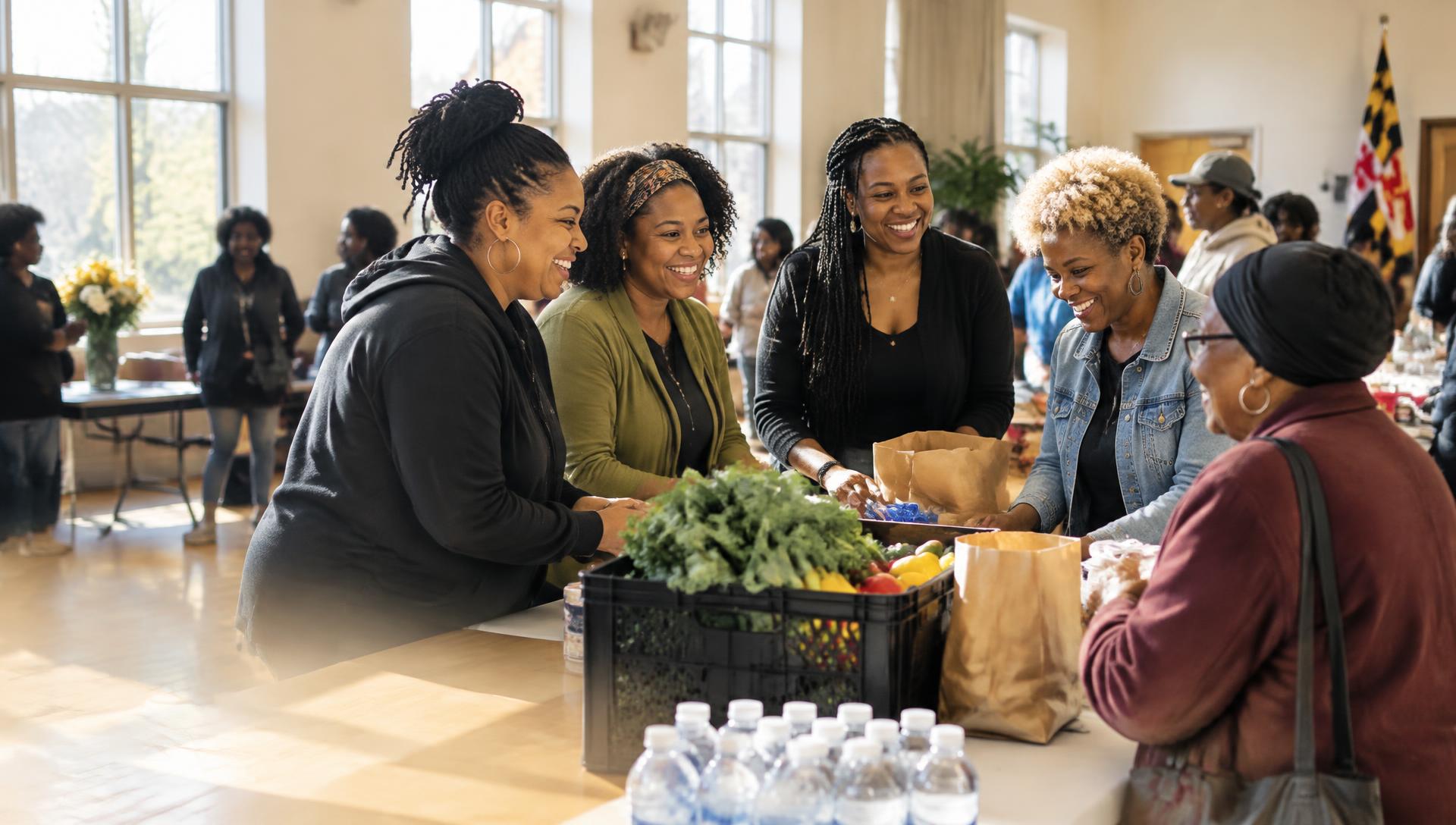 Women serving their community together